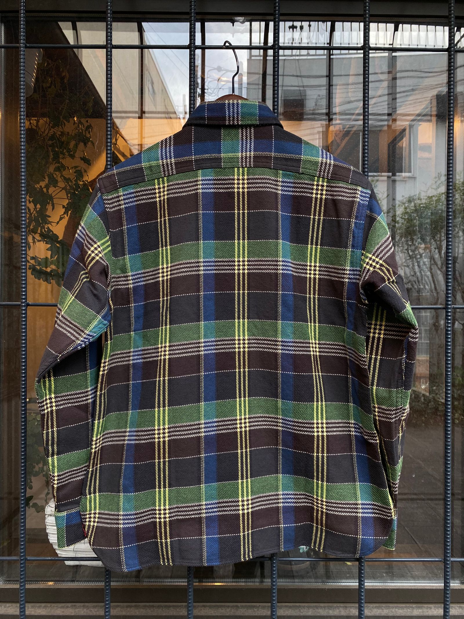 SC28955 / TWILL CHECK WORK SHIRT / ヘビーネルワークシャツ / ネルシャツ / チェックシャツ / GRAY(115)
