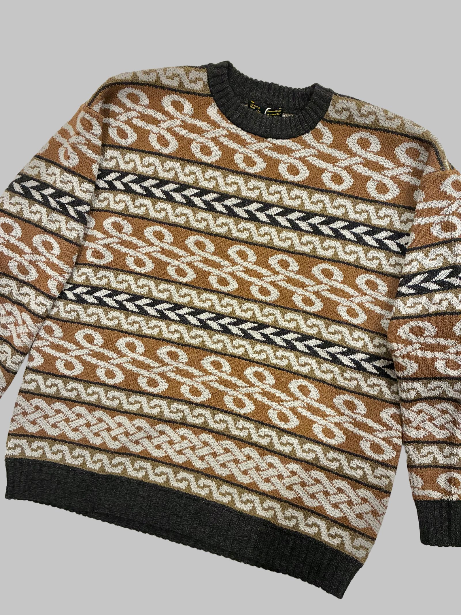 BRAID KNIT / ニット・セーター / ブラウン / ナスングワム