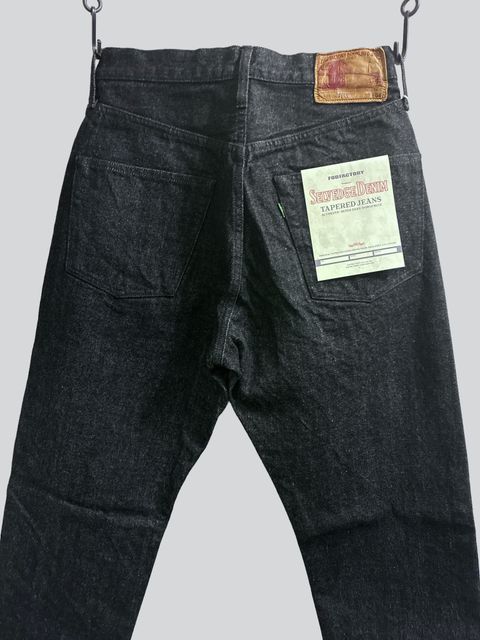 FOBファクトリー / F153 SELVEDGE DENIM TAPERED 5P / セルビッジデニム テーパード5P / ブラックデニム
