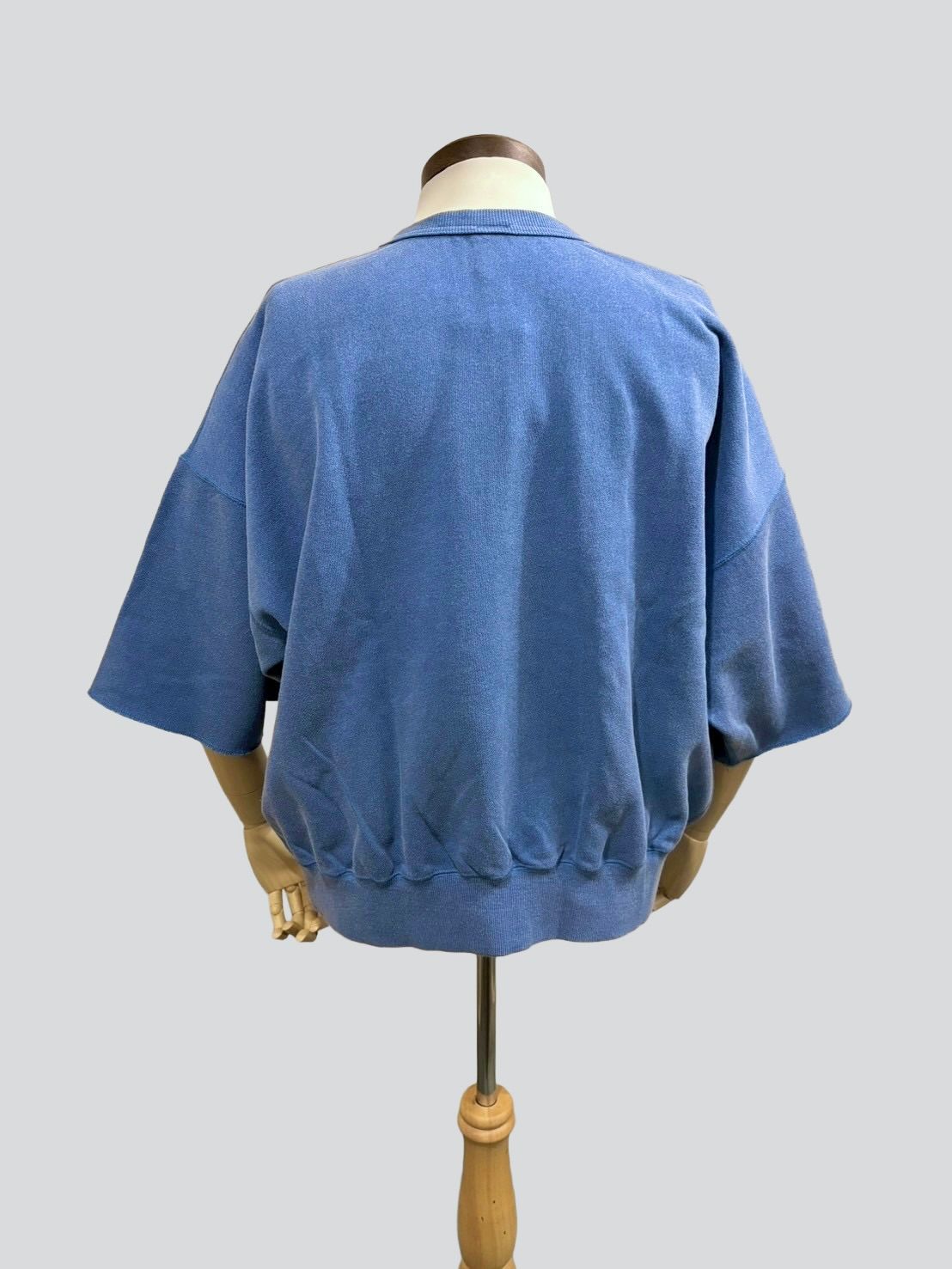 LW Half Zip Chop Sleeve / ハーフジップ 半袖スウェット / ブルー / ユニゾンスペシャル