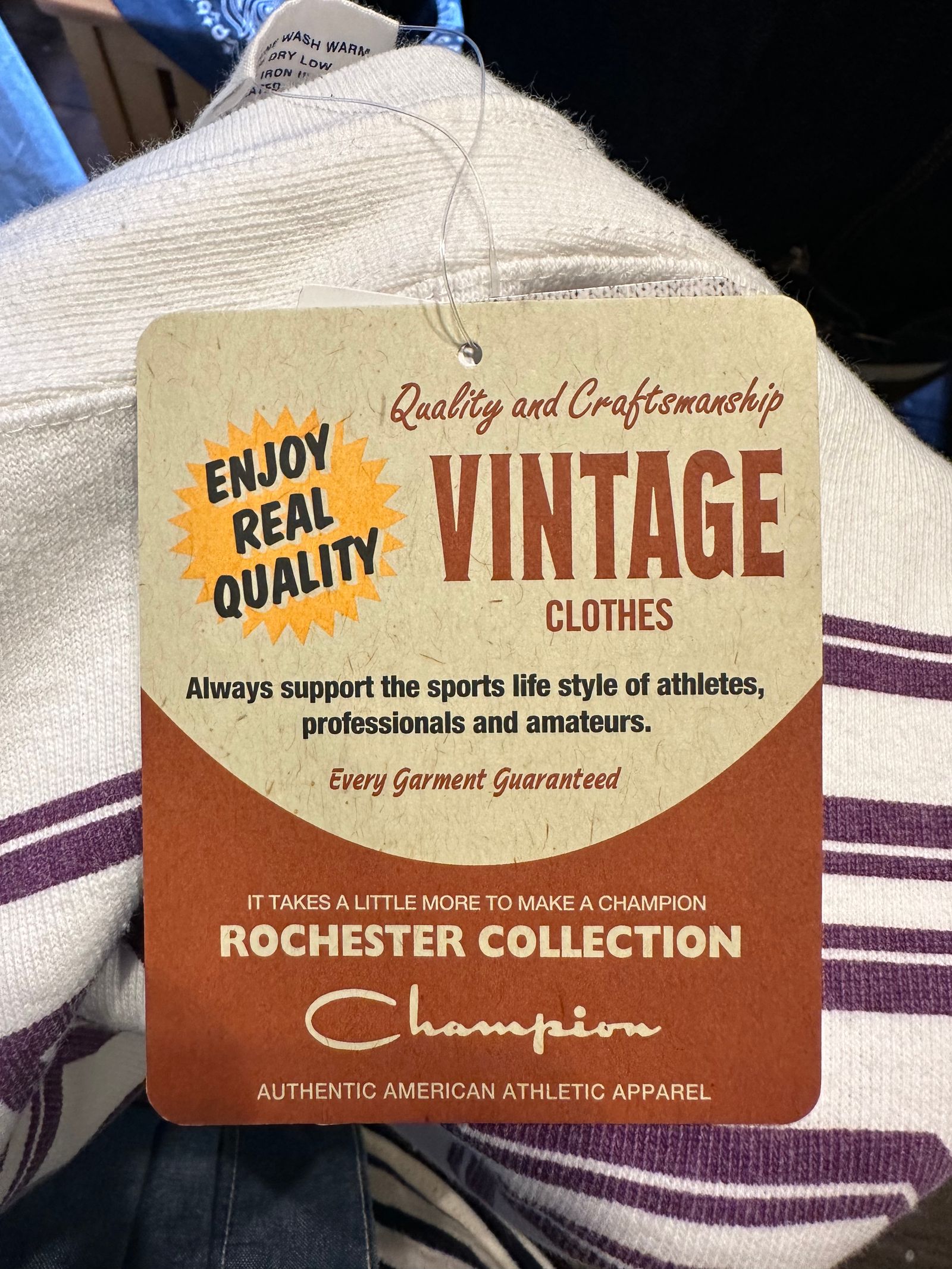 ROCHESTER / ロチェスターコレクション / フットボールロングスリーブTシャツ / オフホワイト