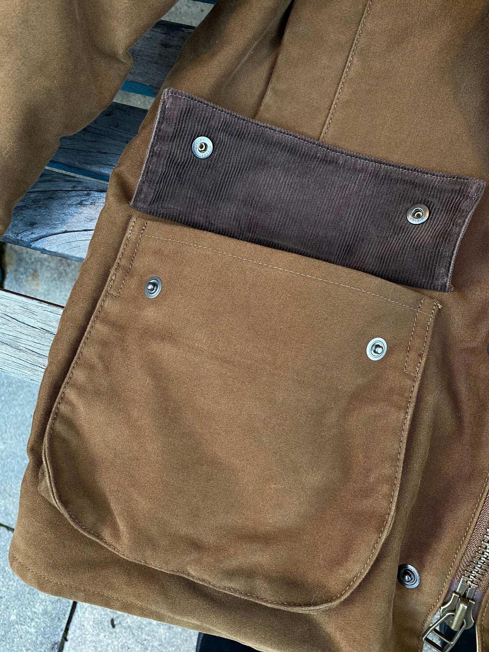 エフオービーファクトリー / FOB FACTORY / モールスキンライディング ジャケット / F2361 / ブラウン