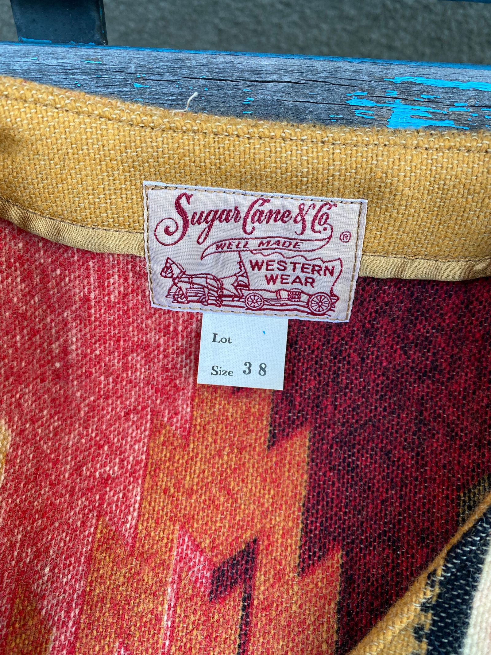 NATIVE AMERICAN WOOL BLANKET VEST / ブランケット / チマヨベスト / ネイティブ柄 / ベージュ / SC14993