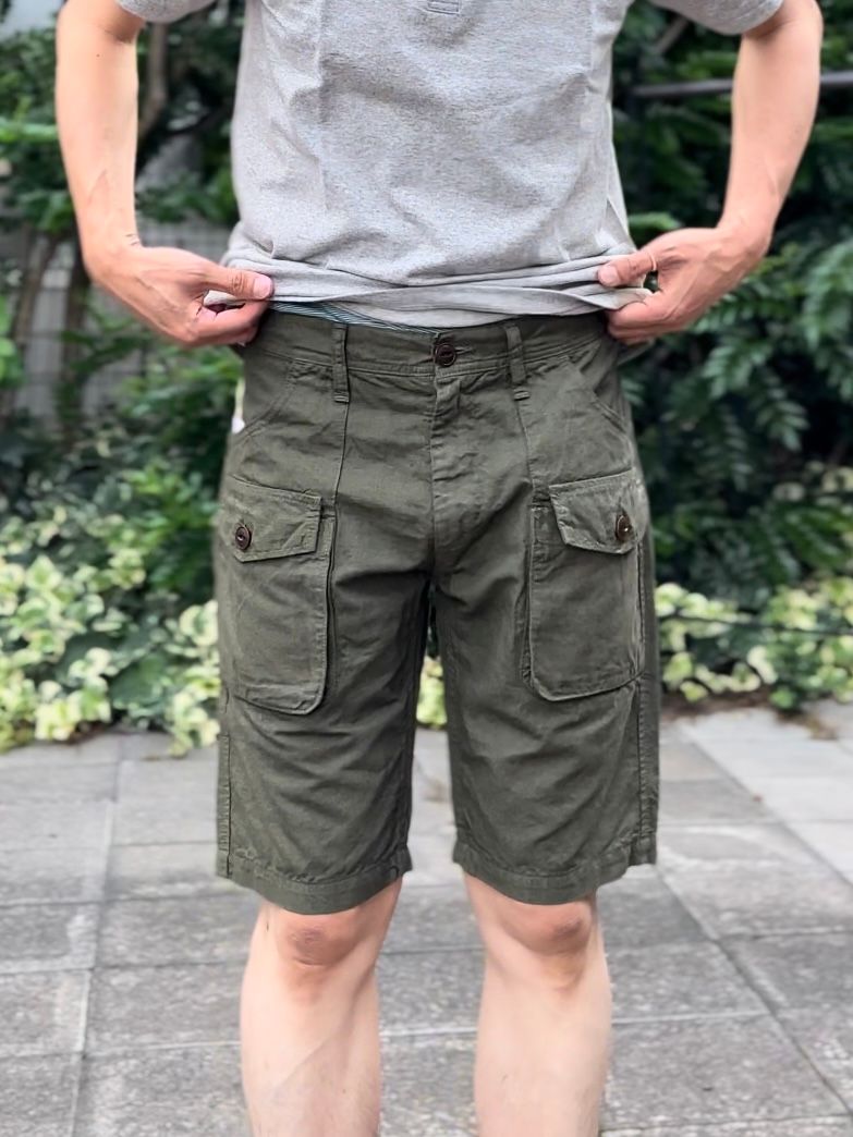 F4146 / OFFICER BUSH SHORTS / ブッシュショーツ / オリーブ
