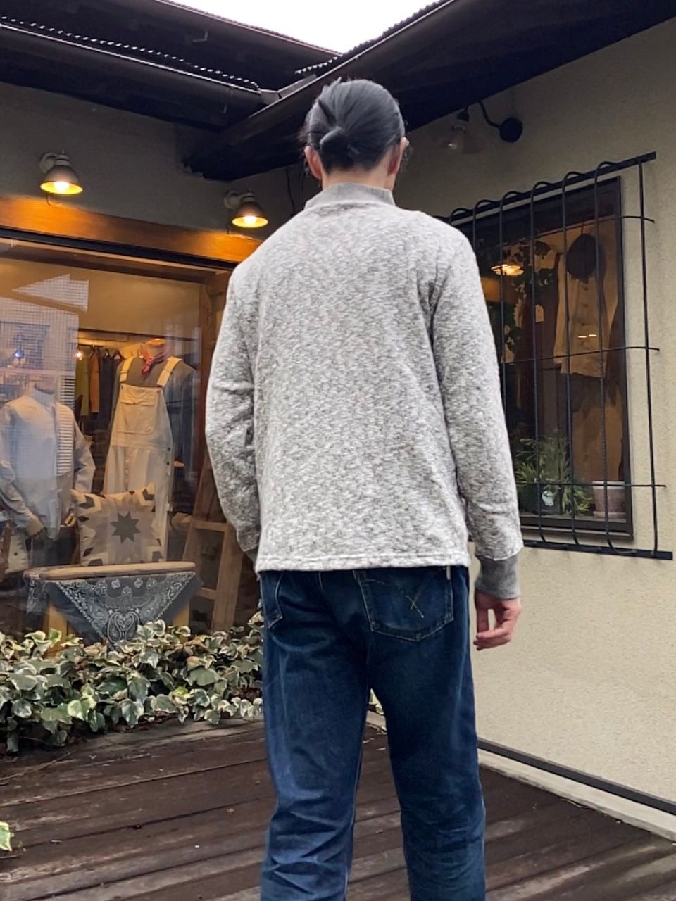 te002H / ORIGNAL NEW HIGH NECK-T / ハイネック / MIX CHARCOAL