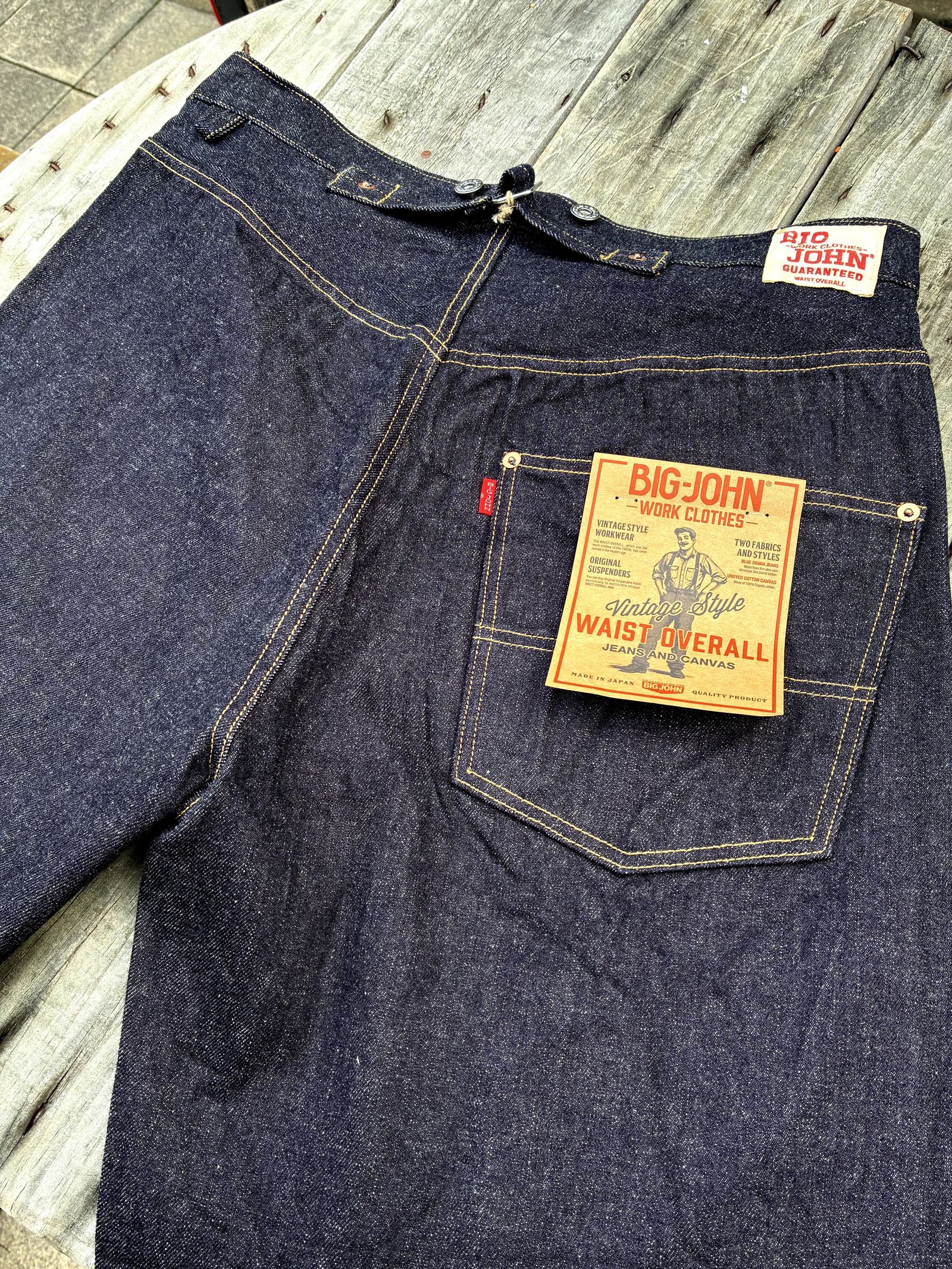ウエストオーバーオール / シーアイランドコットン / M101(001) / ビッグジョン