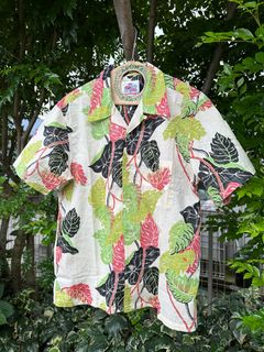 ALOHA SHIRT / “MONSTERA” / コットンリネン / 半袖オープンシャツ / モンステラ / アロハシャツ / ハワイアン / DK39093 / オフホワイト(105)