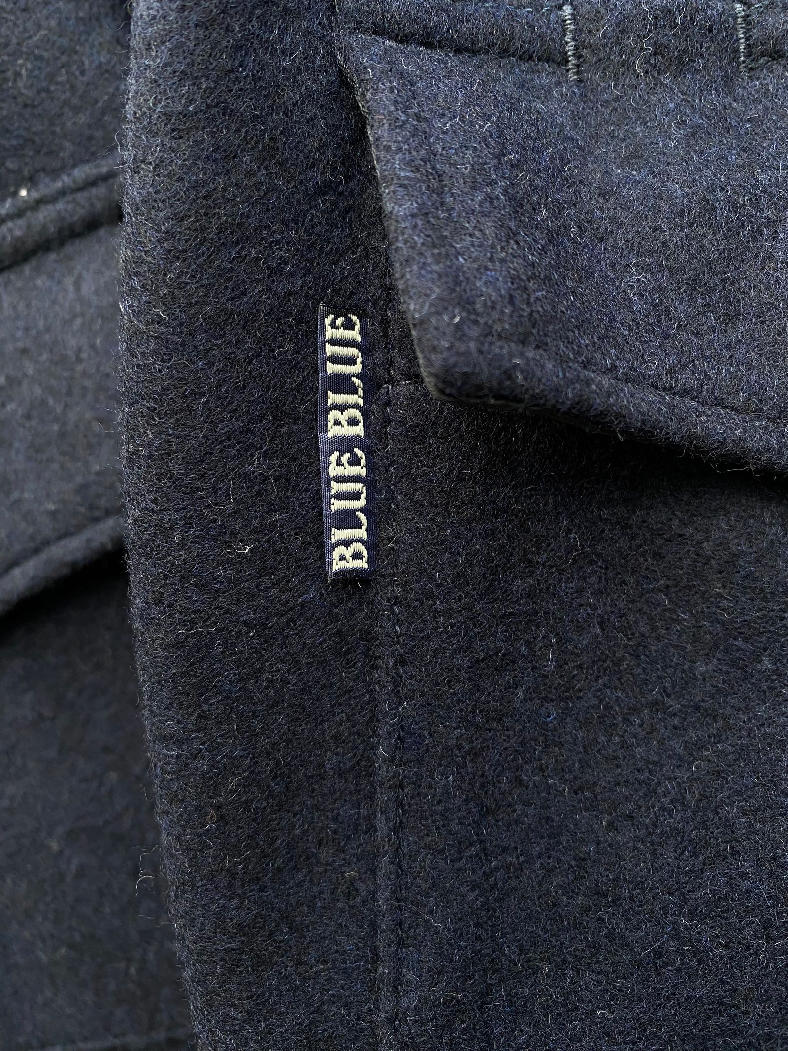 ブラッシュドウールモッサ CPOシャツ / NAVY