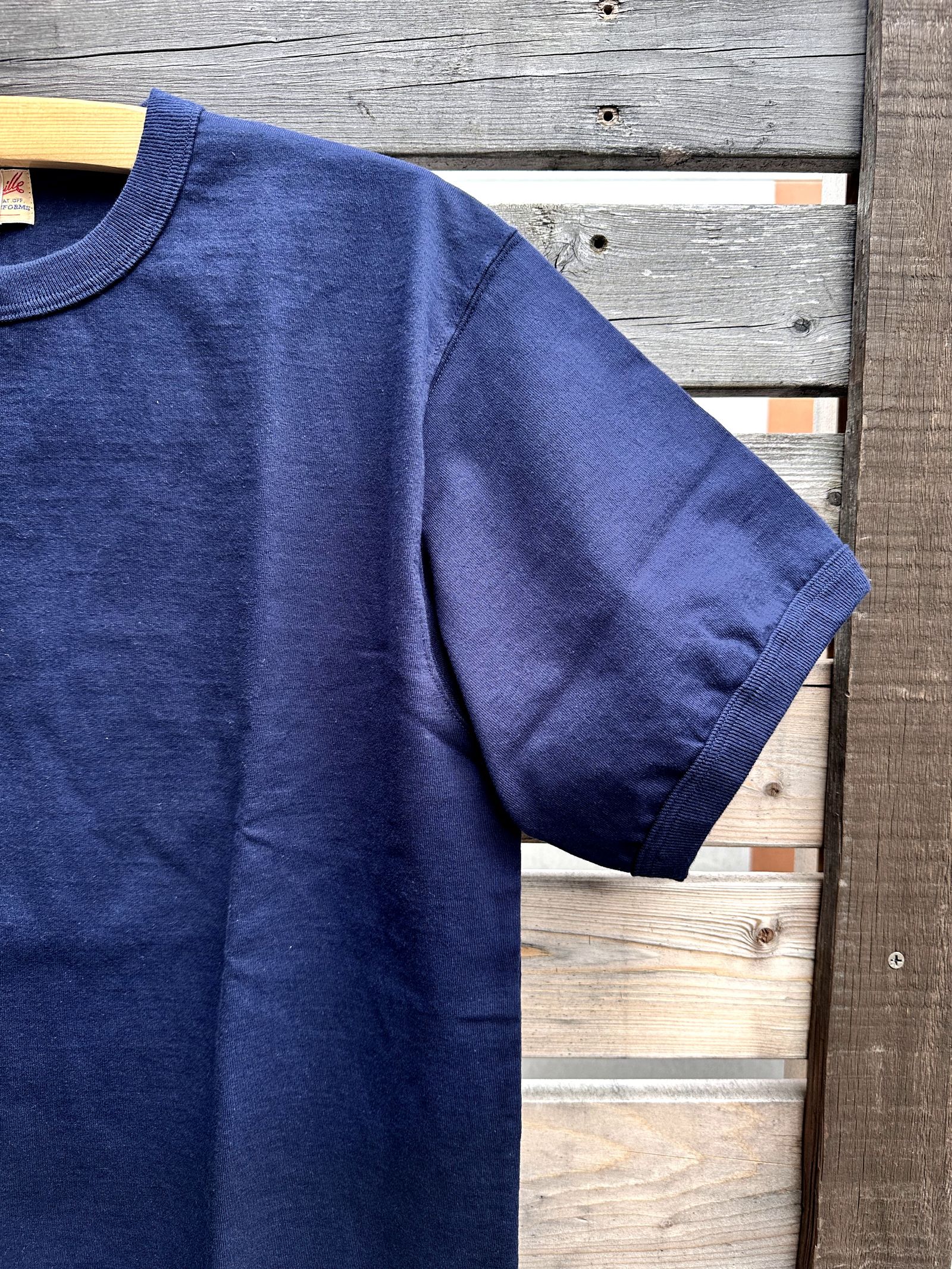 WHITESVILLE / ホワイツビル 14/- HALF SLEEVE RIB T-SHIRT / 半袖リブTシャツ / WV79147 ネイビー(128)