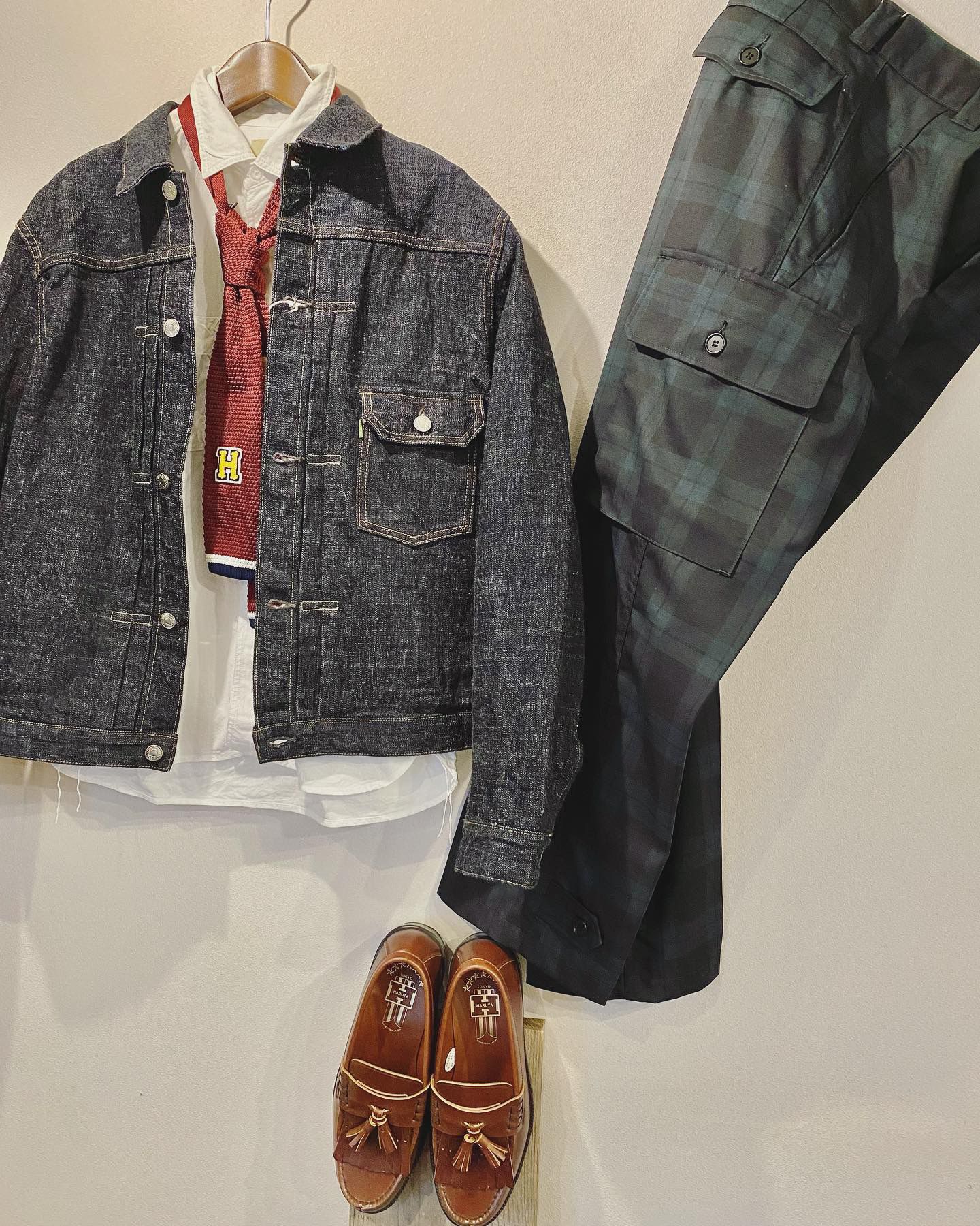 STYLE NO. 18 ブラックウォッチのカーゴパンツ②