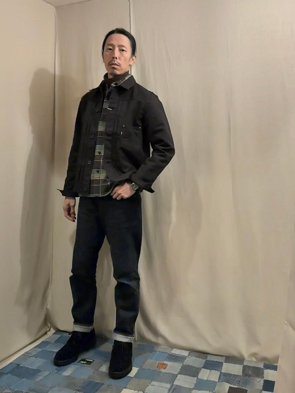 F2445 COTTON DUCK JKT / コットンダックジャケット / ブラック