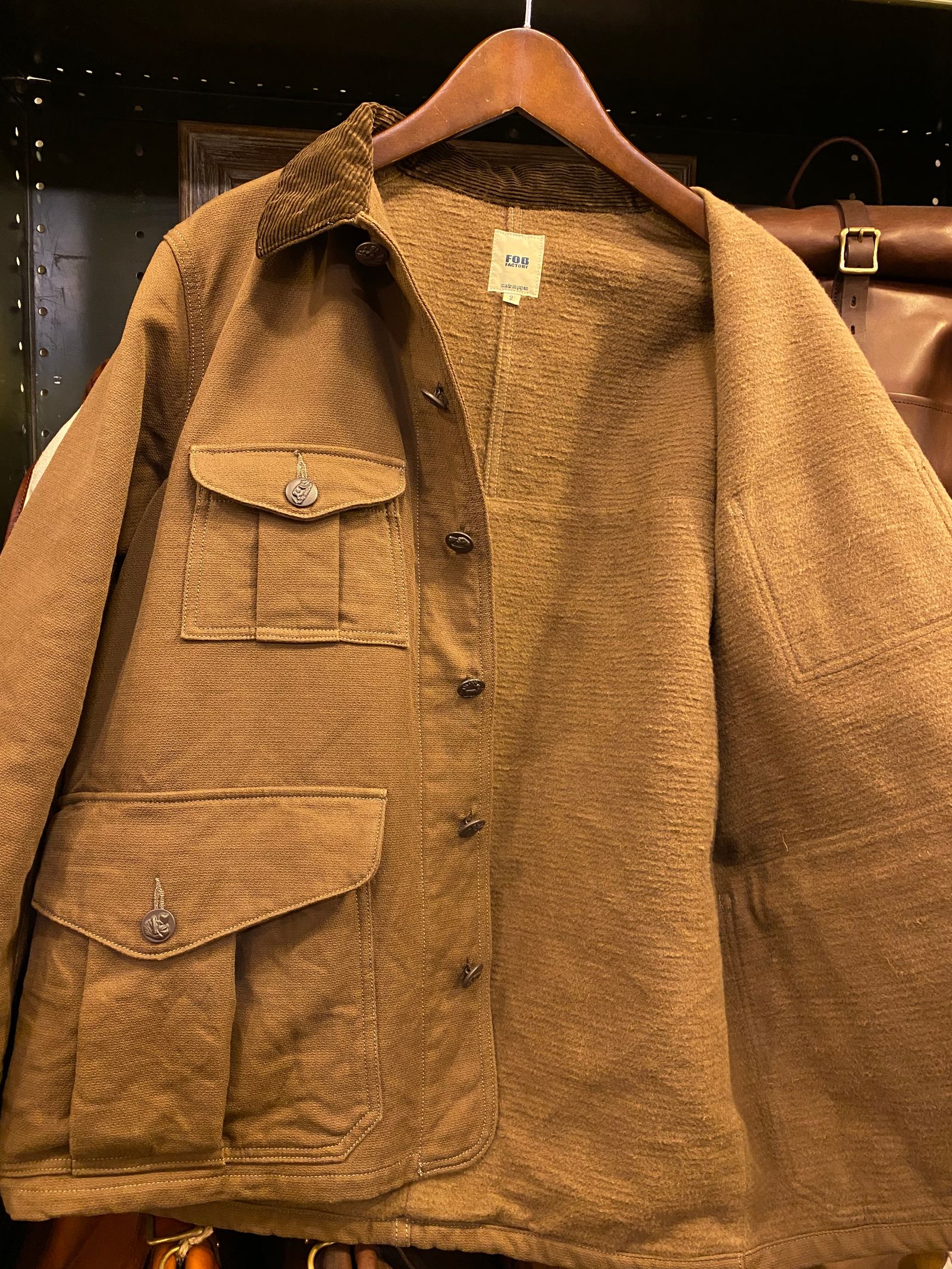 F2427 HUNTING JACKET / BROWN