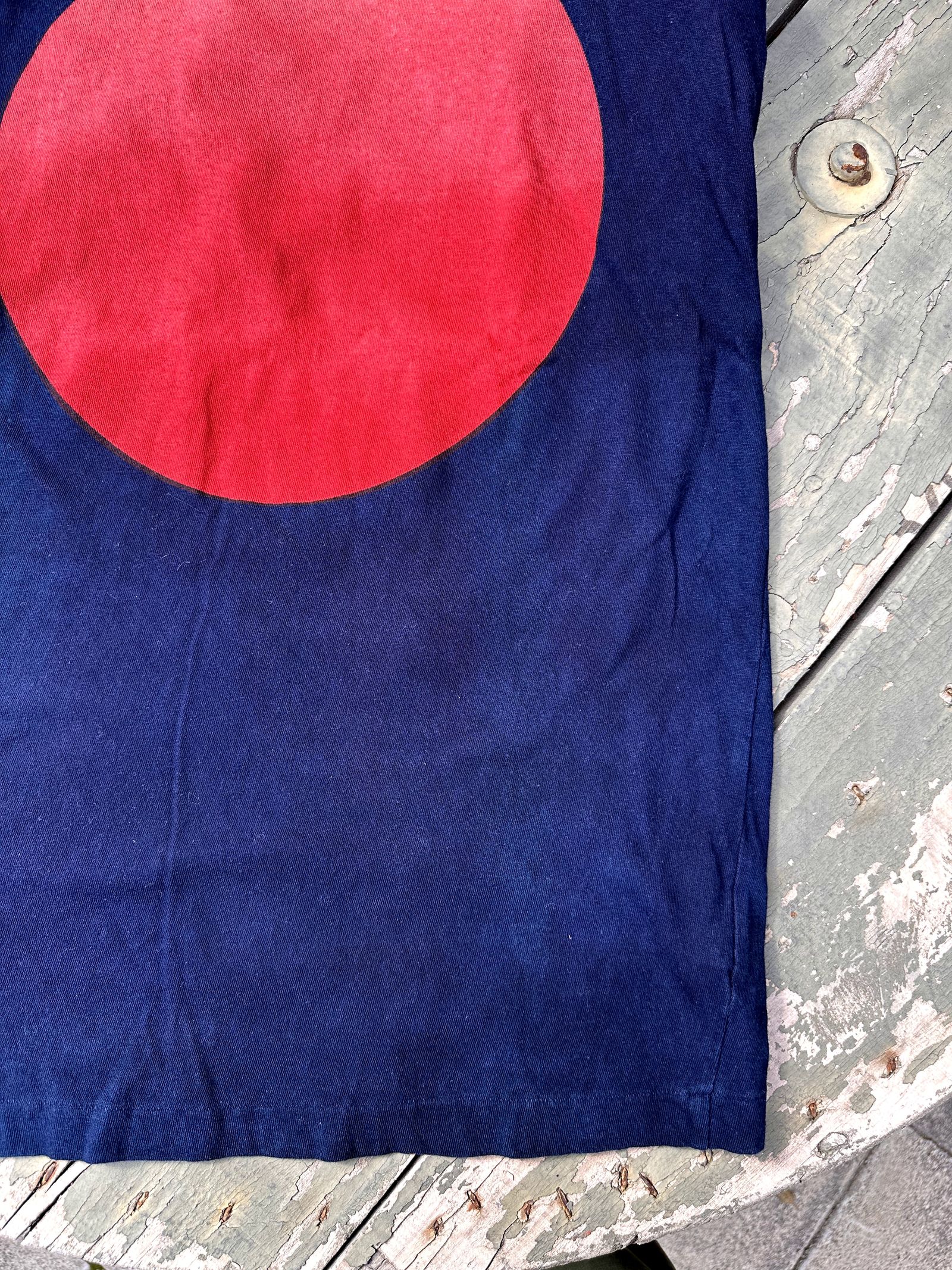 "訳あり"BLUE BLUE JAPAN インディゴオオマルグラデーションTシャツ