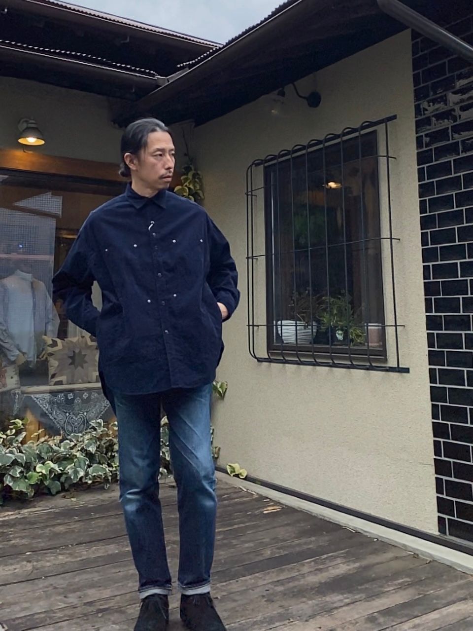 F3482 CORDUROY BALL SHIRT / NAVY