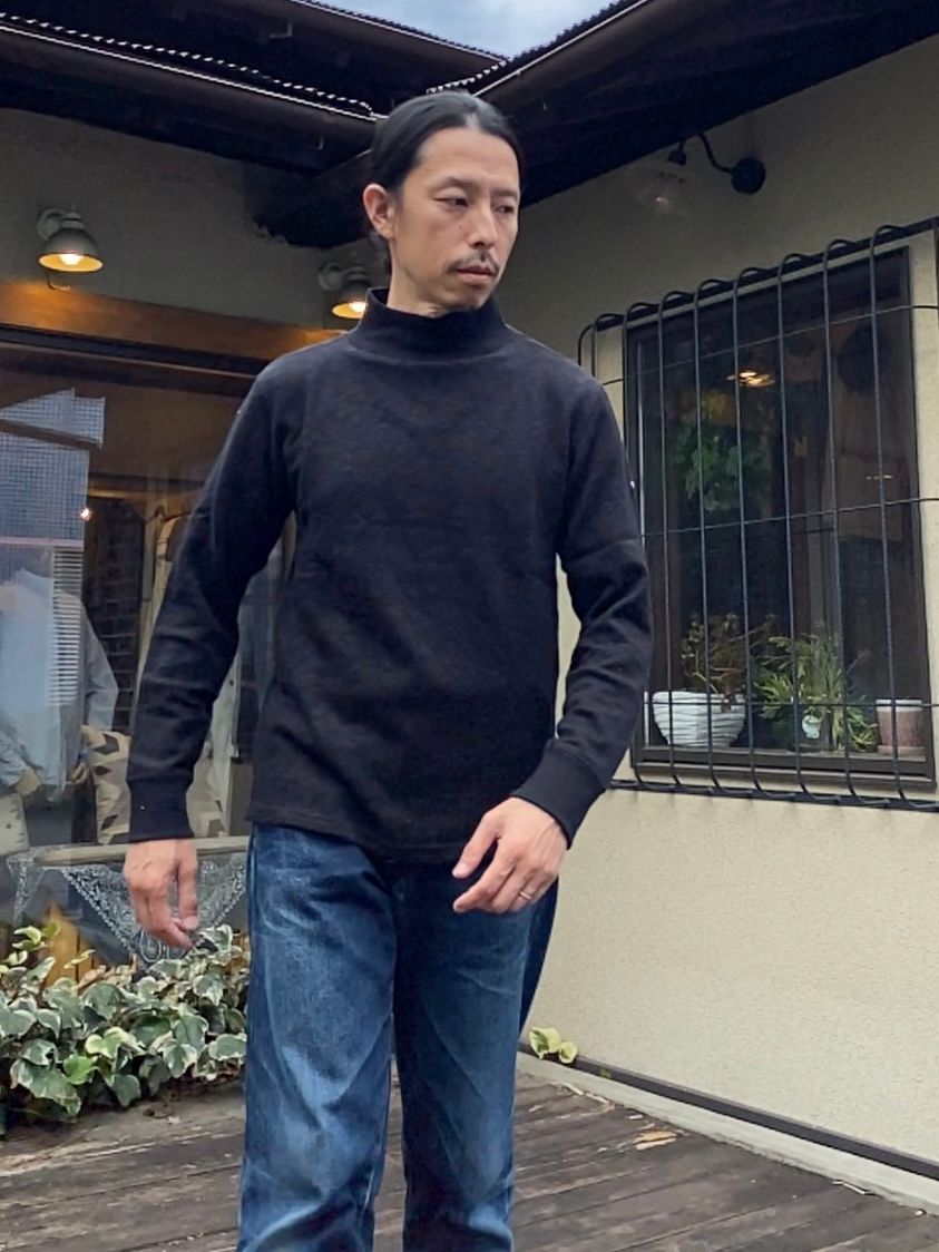 te002H / ORIGNAL NEW HIGH NECK-T / ハイネック / BLACK