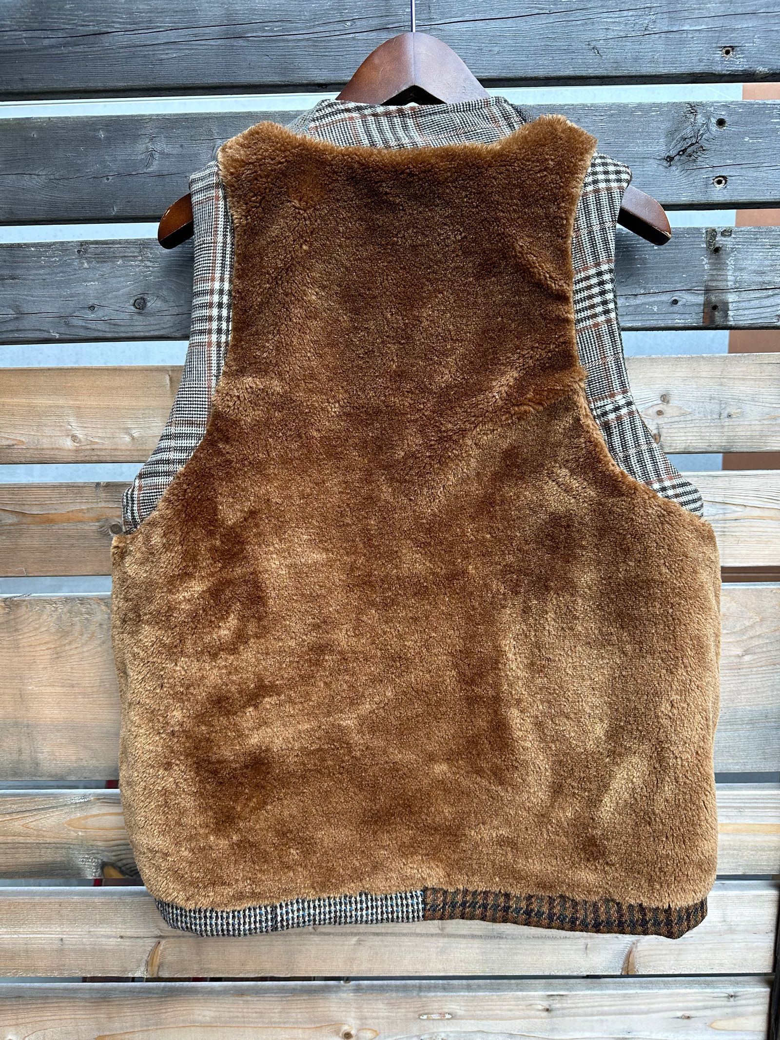 ARTISAN VEST / アルチザンベスト / リバーシブル / ツイード / ブラウンM