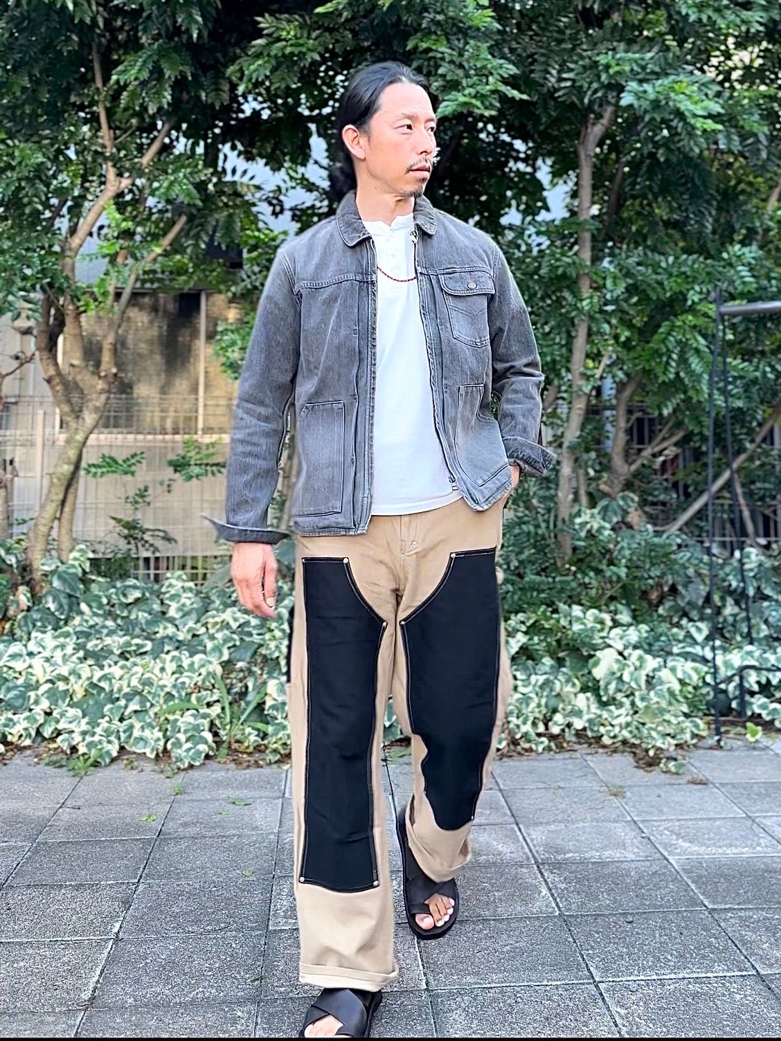 DUBBLE KNEE PANTS / ダブルニーパンツ / ブラック