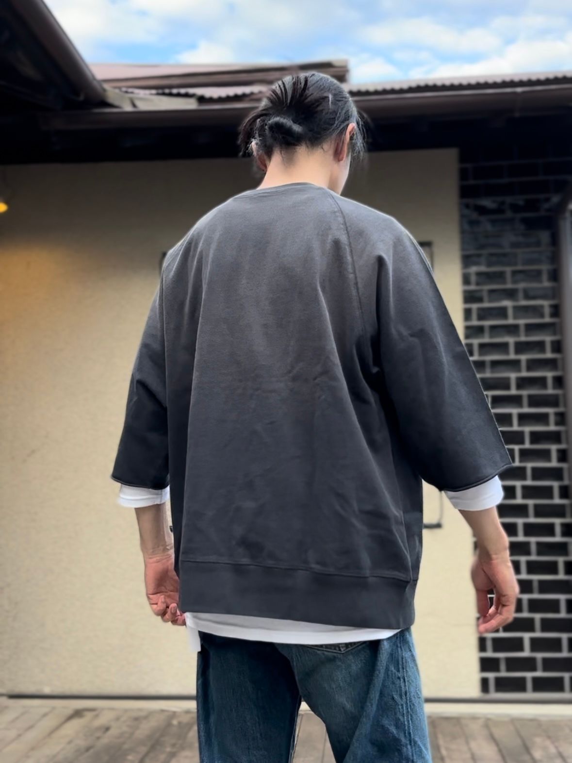 SCREEN STARS / スクリーンスターズ / Amecaji 3/4 slv Tee /アメカジ七分袖Tシャツ / チャコール