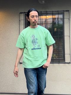 SS78675 / LADY DANCING HULA / ハワイアンフラTシャツ / グリーン