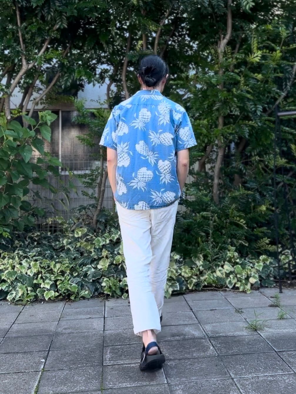 DUKE KAHANAMOKU - ALOHA SHIRT “DUKE'S PINEAPPLE ” / インディゴ