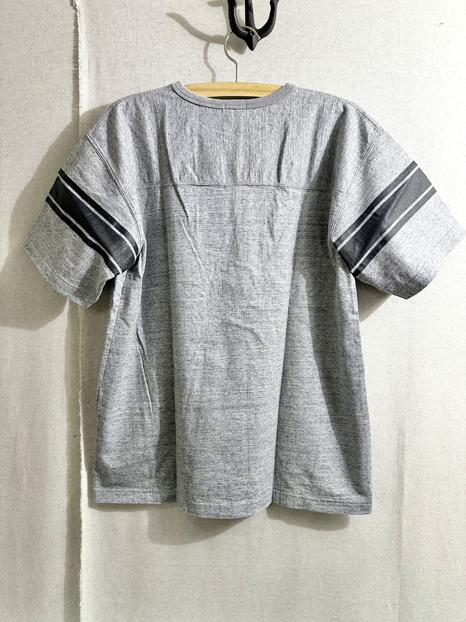 WHITESVILLE / ホワイツビル 14/- HALF SLEEVE FOOTBALL T-SHIRT / 半袖フットボールTシャツ / WV79145 ヘザーグレー(113)