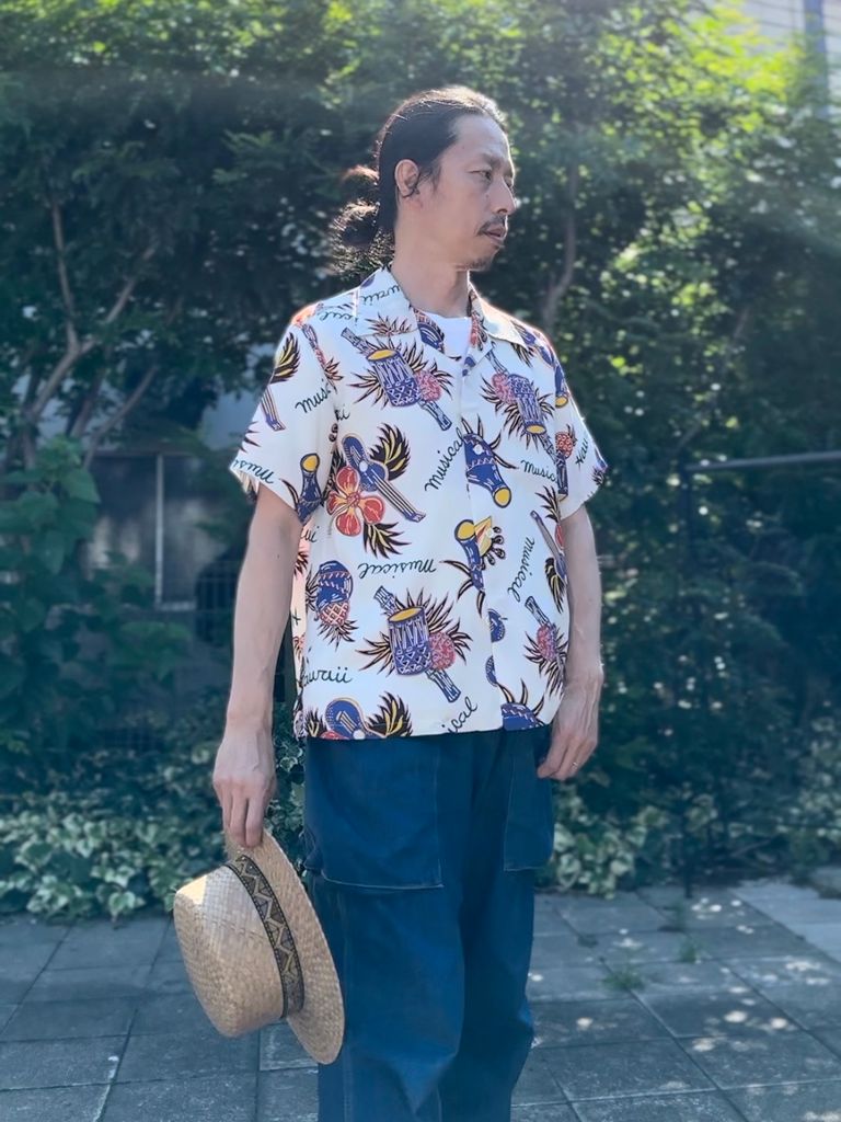 SUN SURF - ALOHA SHIRTS “HAWAII MUSICAL” /半袖レーヨンシャツ 