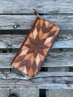 ナスングワム × ダマスキーナ / Nasngwam.×damasquina /ZIP LONESTAR WALLET ロンスターウォレット/ BROWN