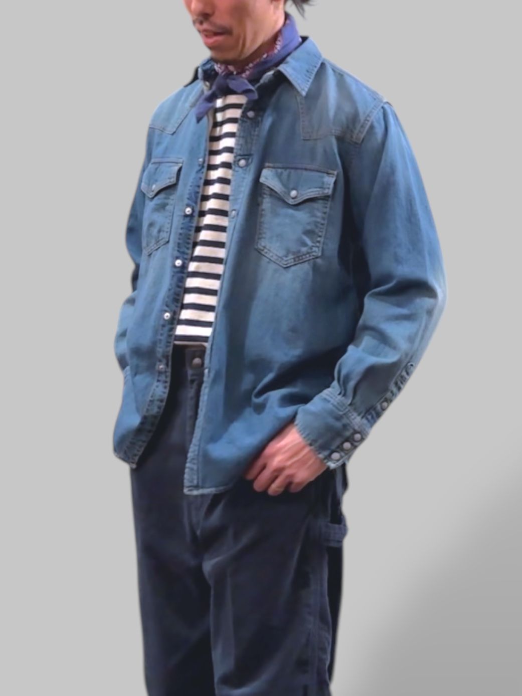 DENIM WESTERN SHIRT / デニムウエスタンシャツ / F3506