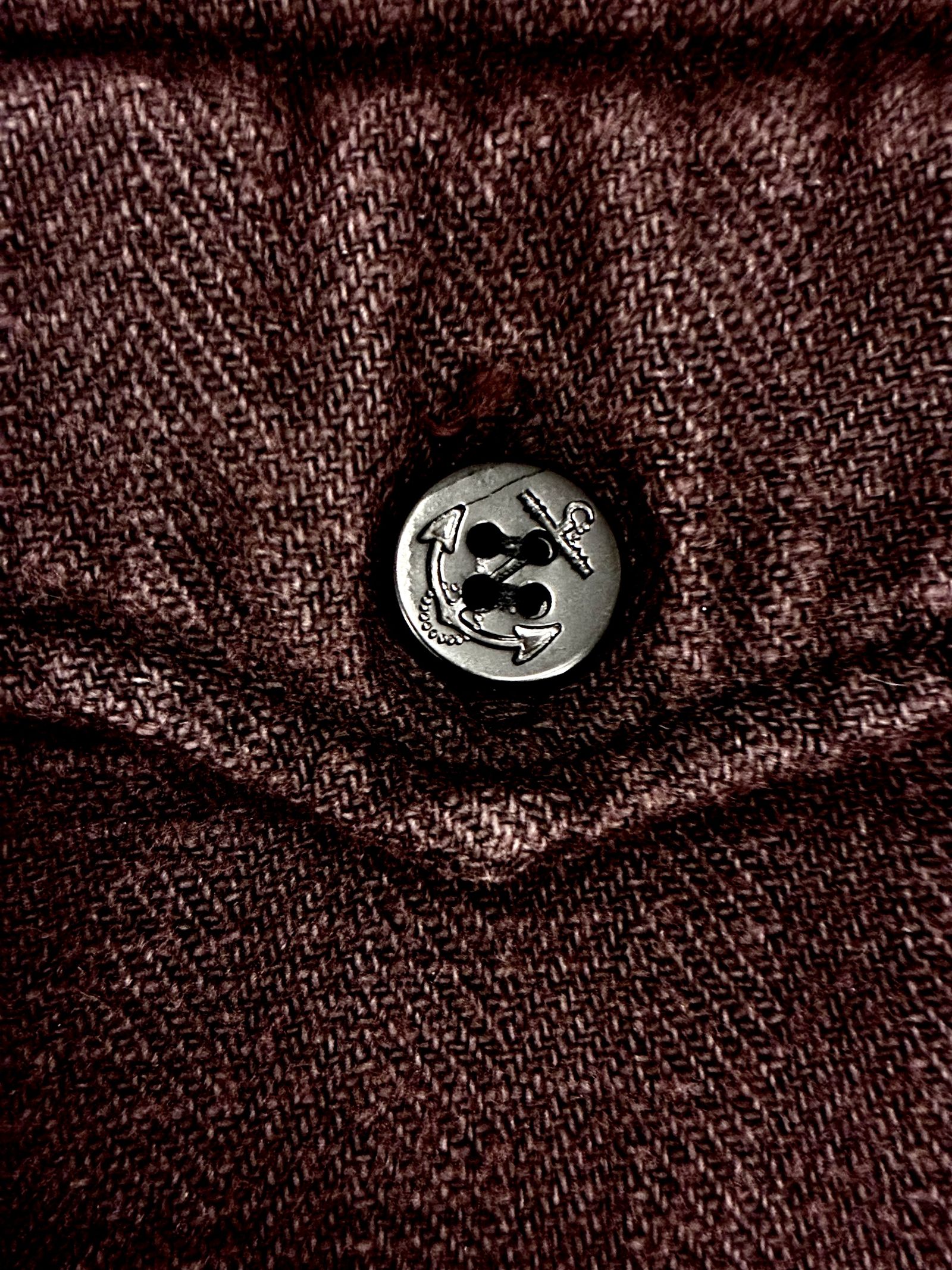 US NAVY CPOシャツ / ボルドー / ビッグジョン