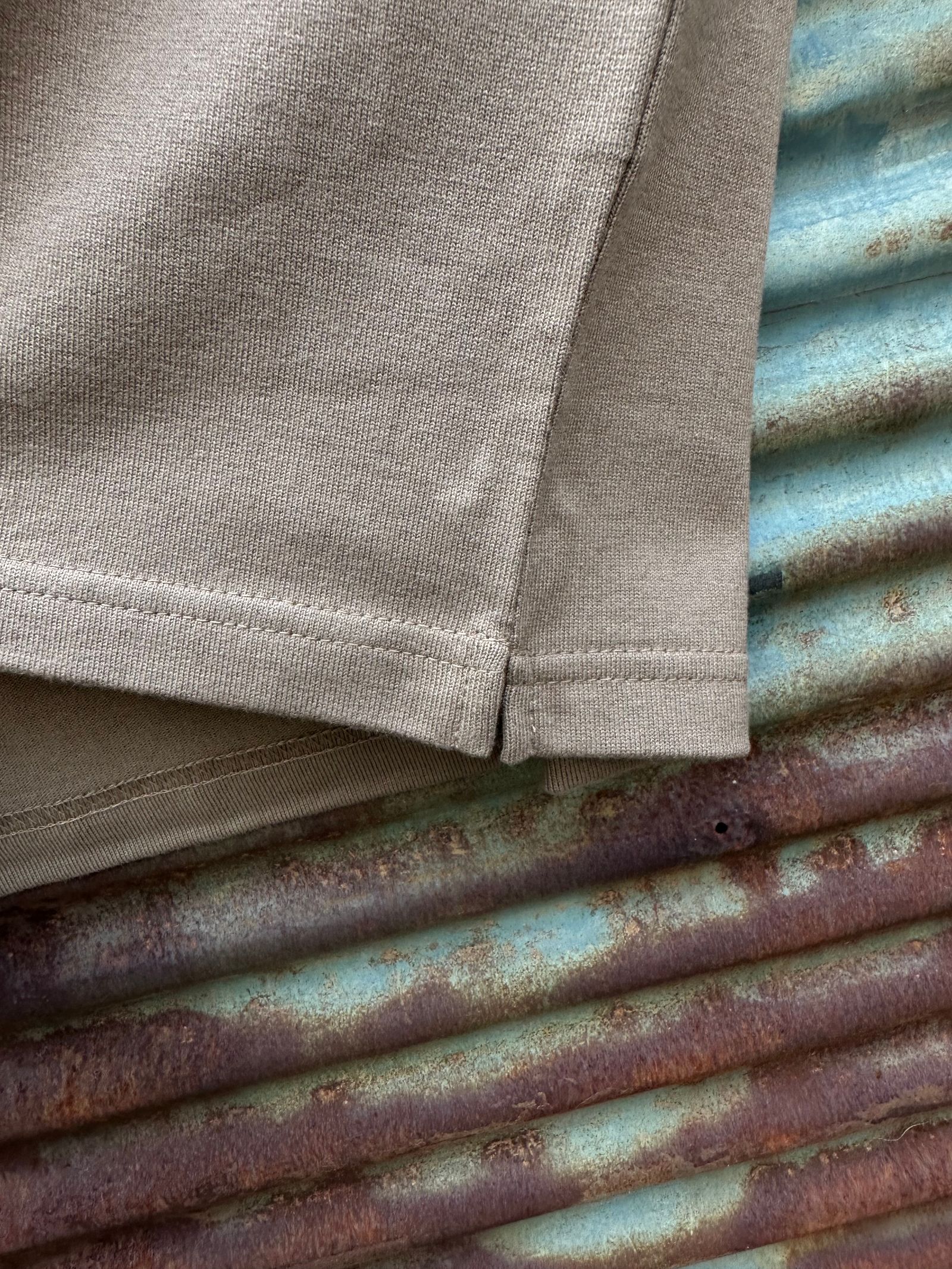 te500 / SUMMER KNIT PK T-SHIRTS / サマーニット / ポケットTシャツ / LT MOCA