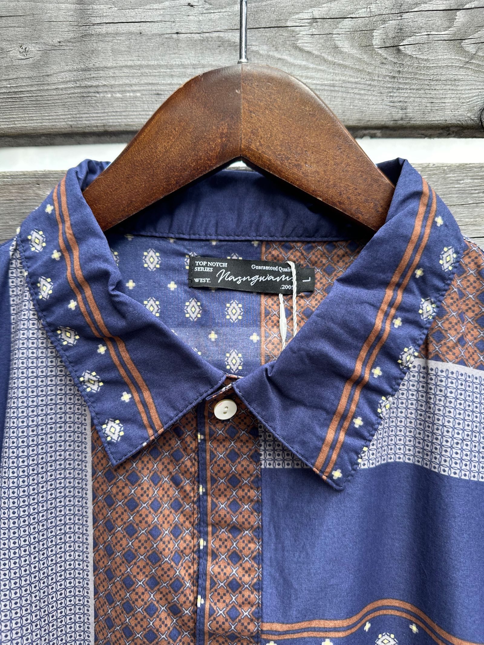 Nasngwam.SUBURB S/S SHIRTS / ネイビー