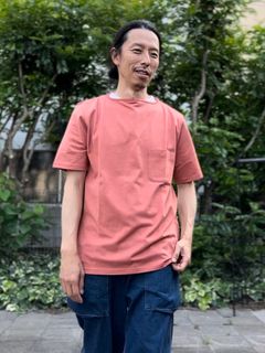 te500 / SUMMER KNIT PK T-SHIRTS / サマーニット / ポケットTシャツ / PASSION RED
