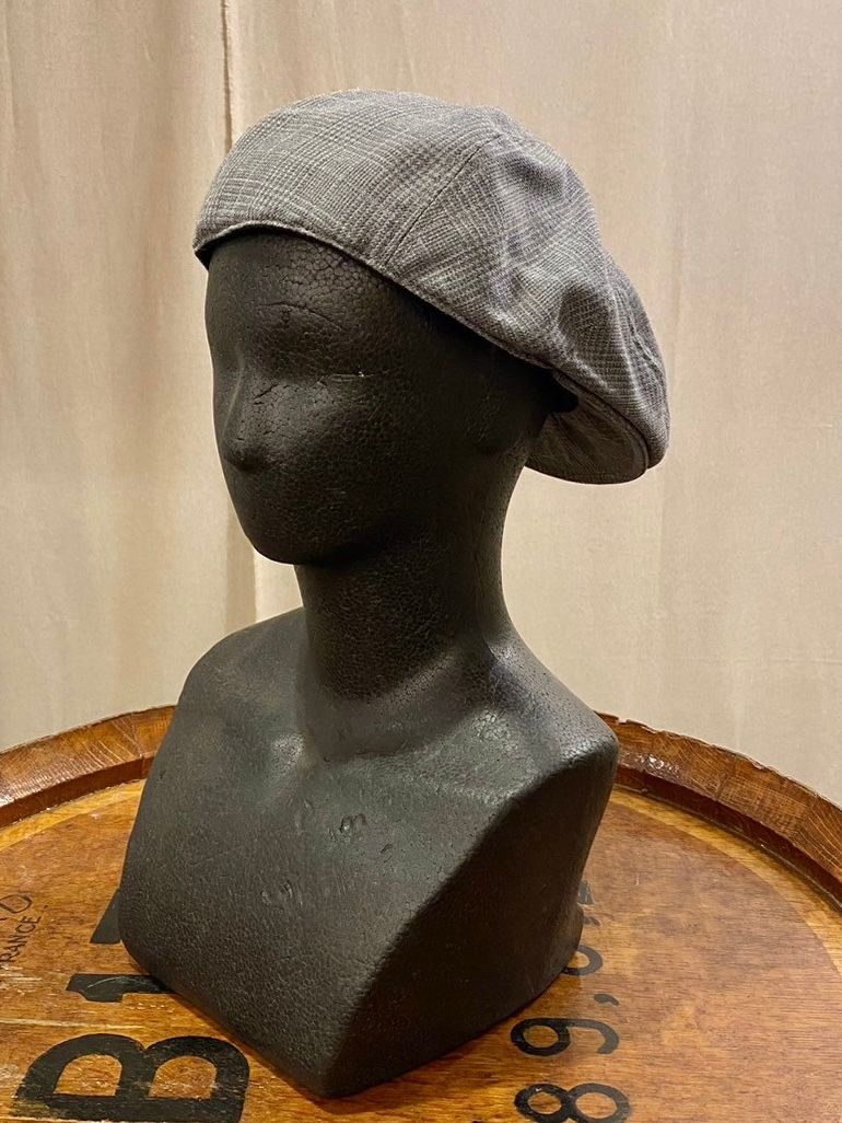 グレンチェックハンティングキャップ / グレー / ハイアー