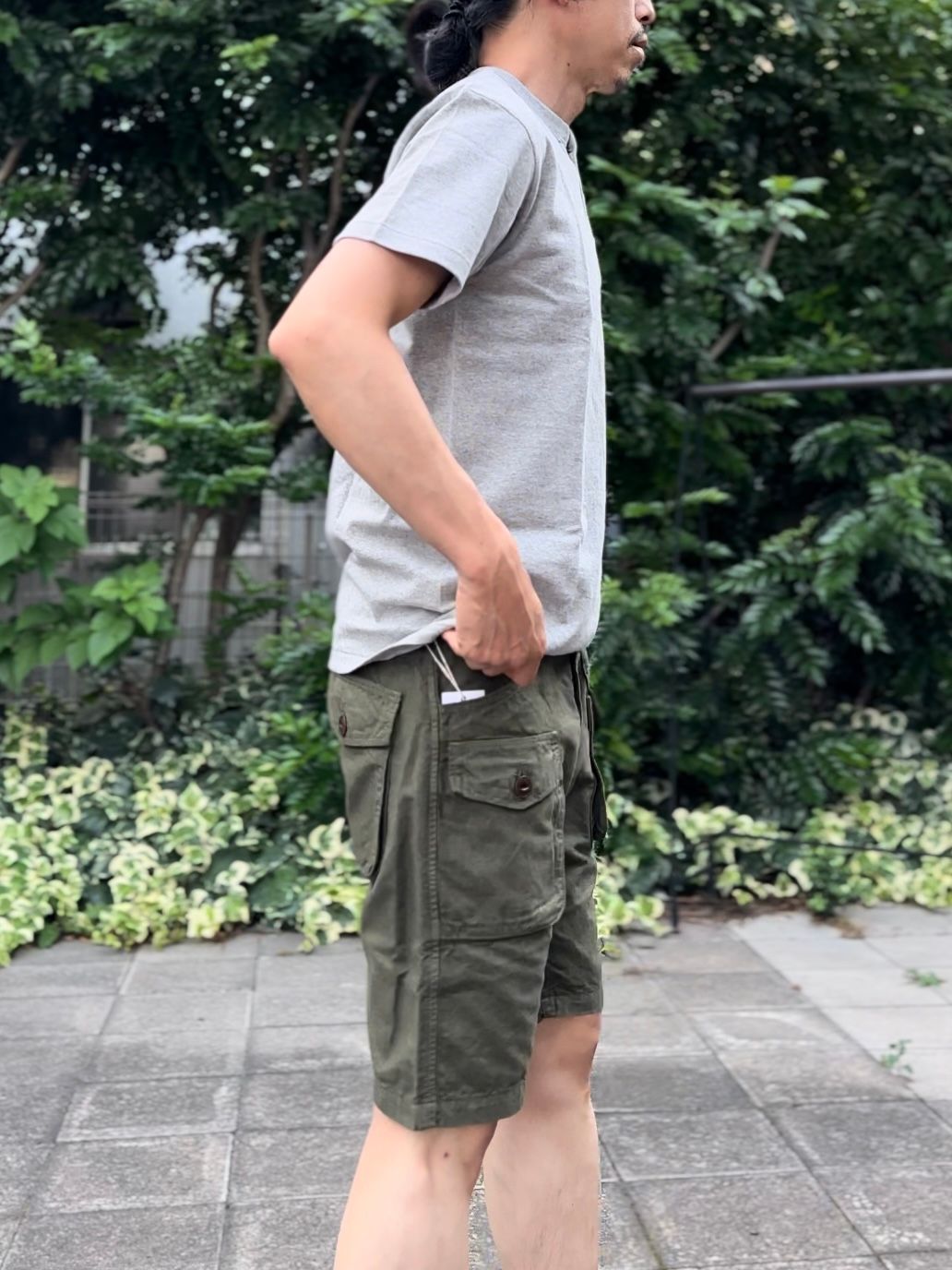 F4146 / OFFICER BUSH SHORTS / ブッシュショーツ / オリーブ