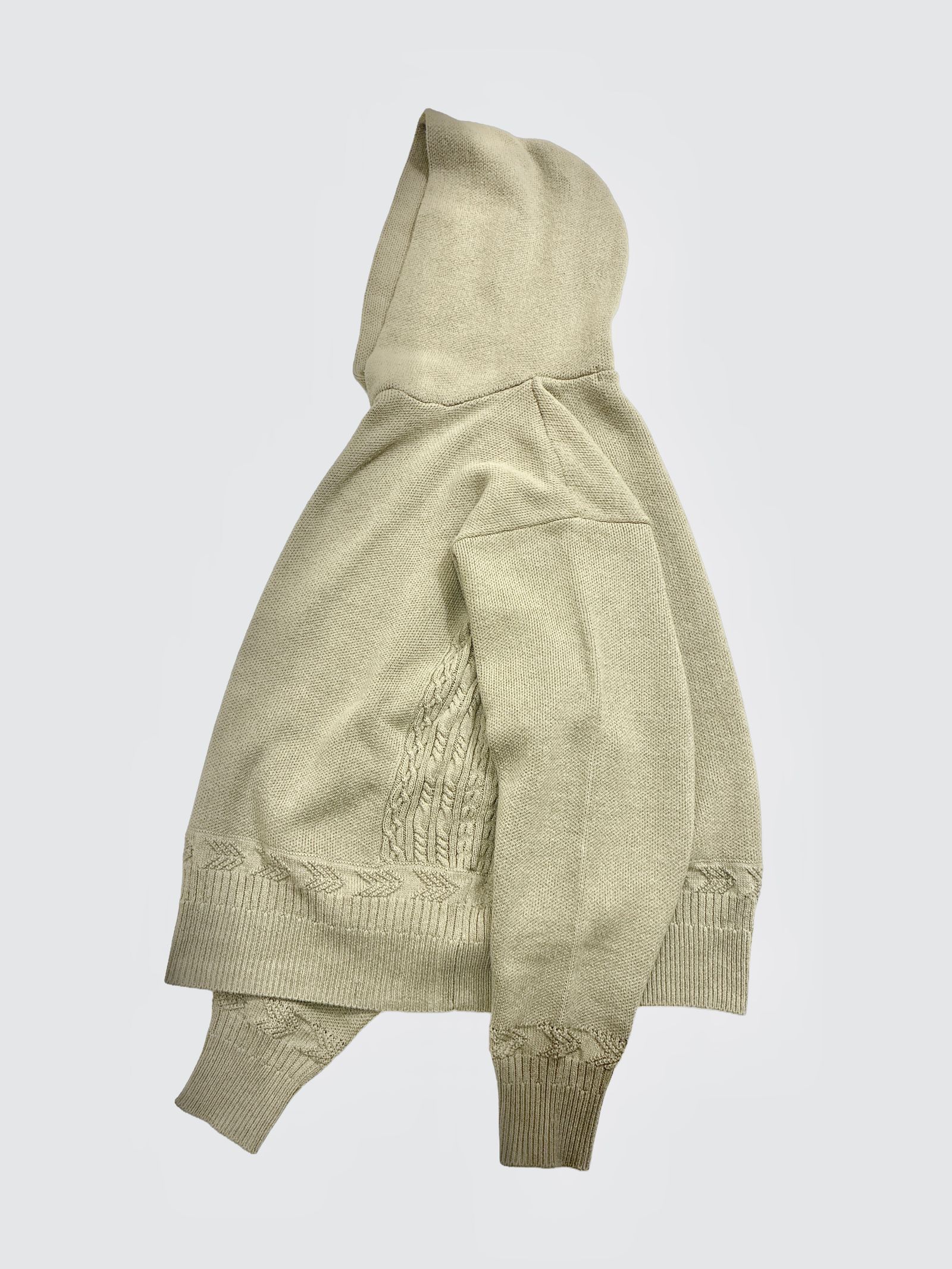 ACTUALLY PARKA / ニットパーカー / グレージュ / ナスングワム