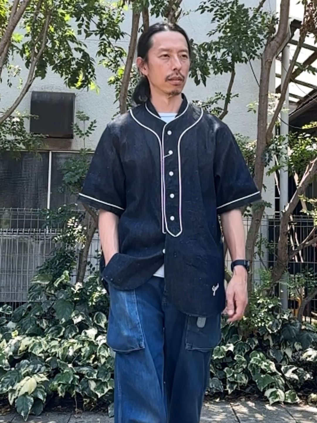 F3490 / BASEBALL SHIRT / ベースボールシャツ / インディゴ