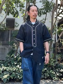 F3490 / BASEBALL SHIRT / ベースボールシャツ / インディゴ