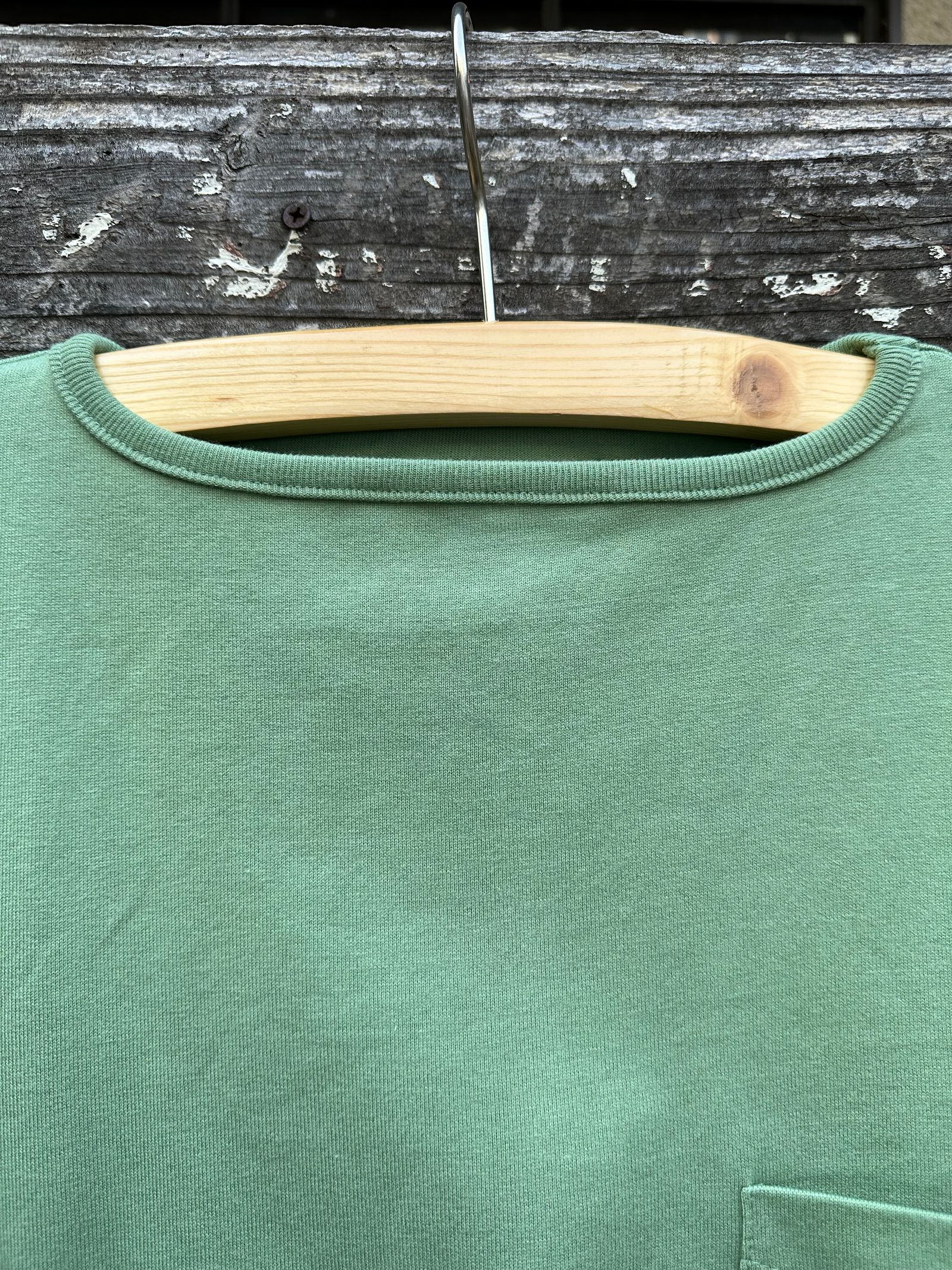 te500 / SUMMER KNIT PK T-SHIRTS / サマーニット / ポケットTシャツ / PEAL GREEN