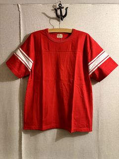 WHITESVILLE / ホワイツビル 14/- HALF SLEEVE FOOTBALL T-SHIRT / 半袖フットボールTシャツ / WV79145 レッド(165)