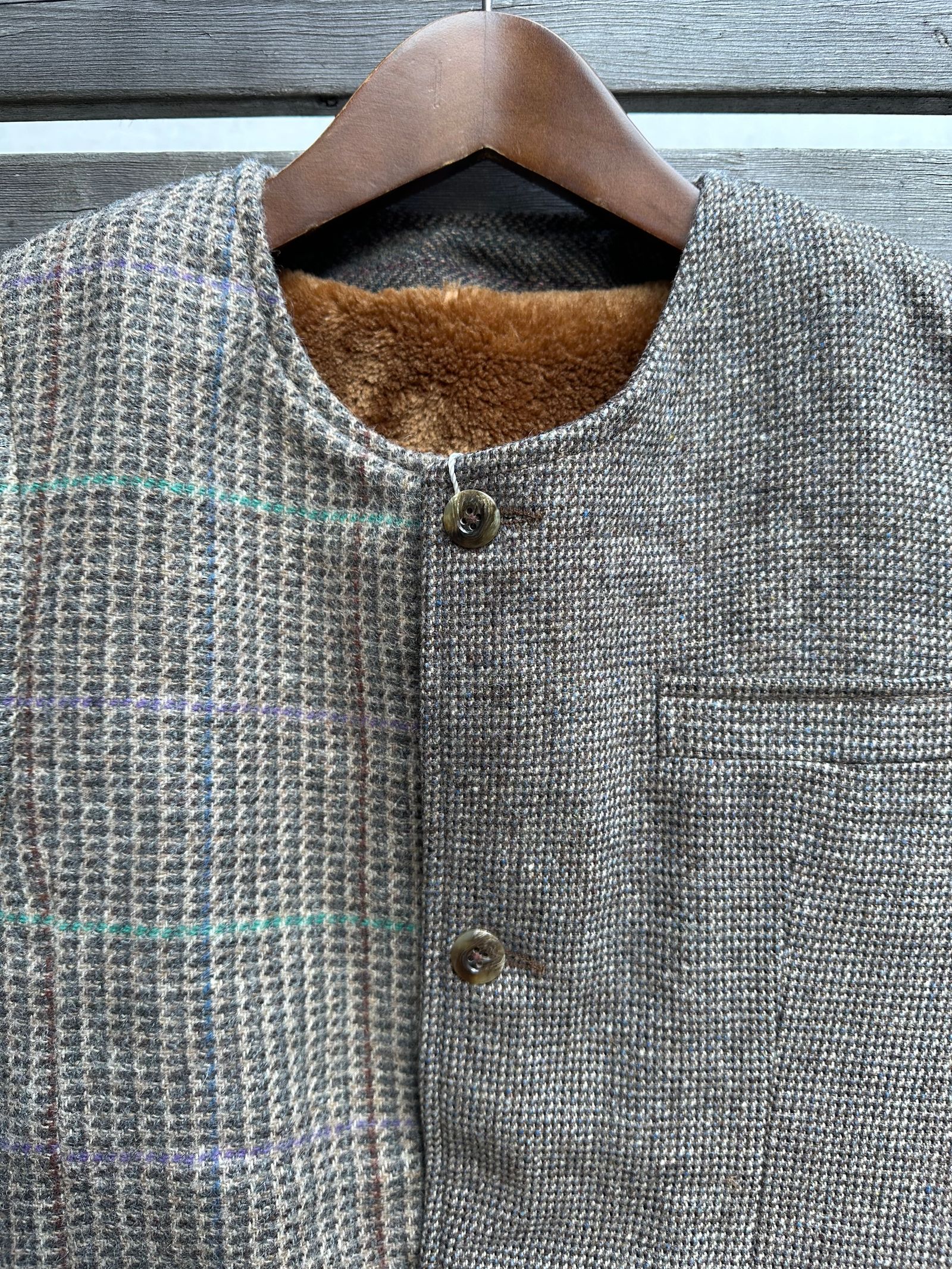 ARTISAN VEST / アルチザンベスト / リバーシブル / ツイード / ブラウンL