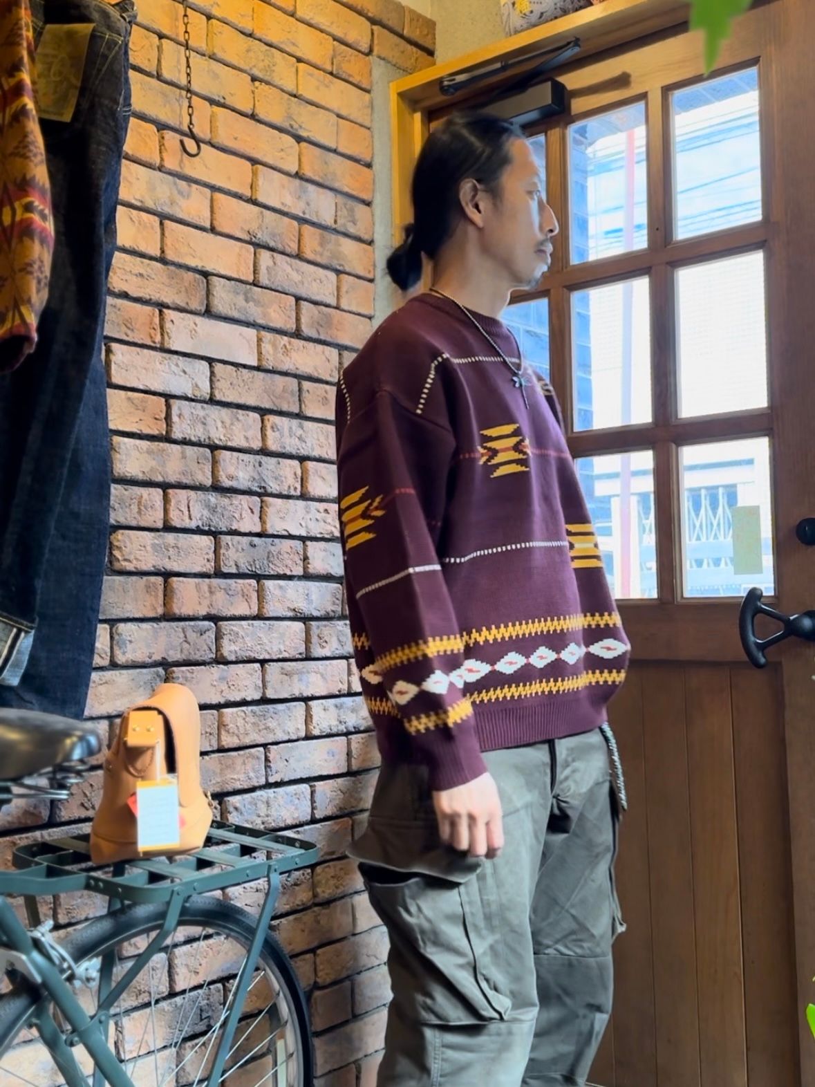 DENE KNIT / バーガンディー