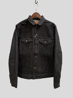 FOBファクトリー / F2444 SELVEDGE DENIM 3rd JKT / セルビッジデニム3rd ジャケット / ブラックデニム