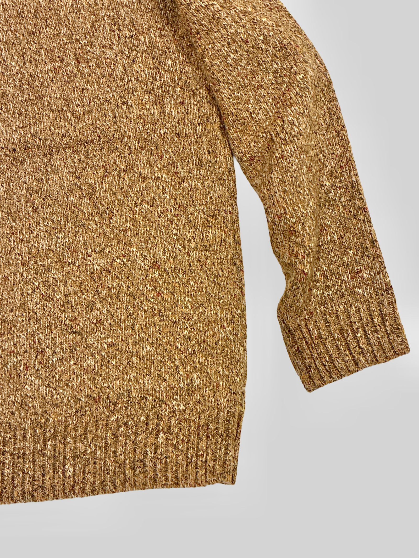 GRAIN CARDIGAN / ミックスニットカーディガン / ブラウン / ナスングワム