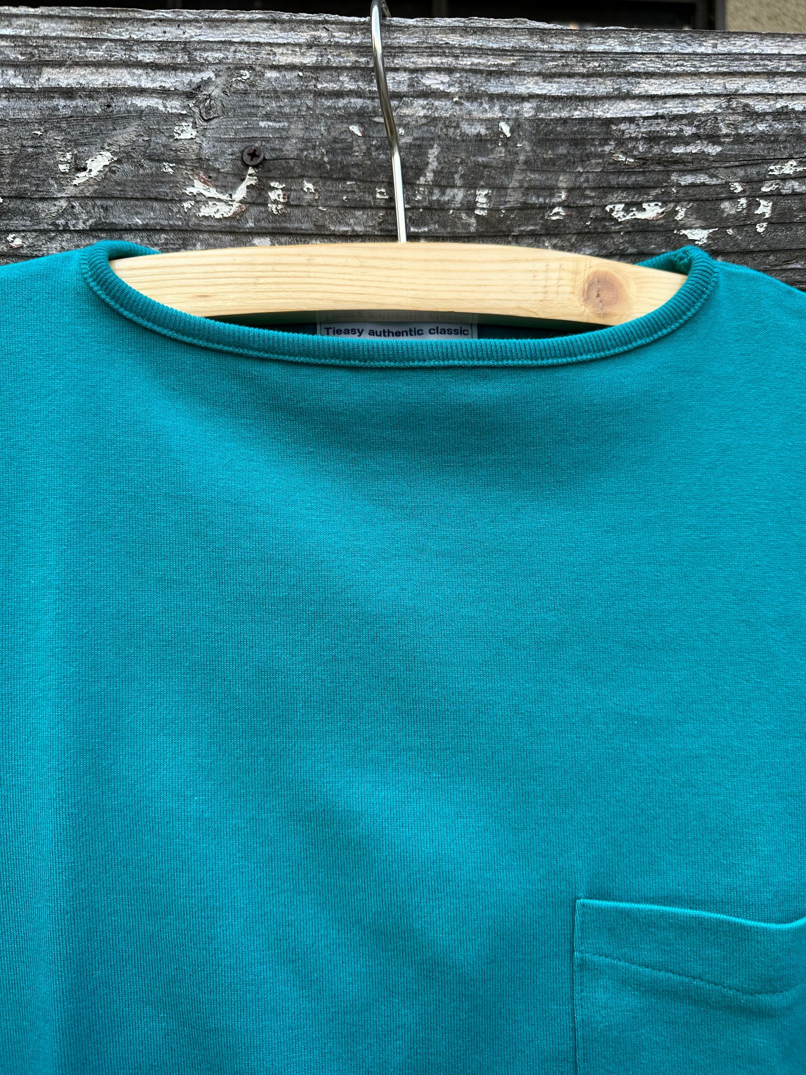 te500 / SUMMER KNIT PK T-SHIRTS / サマーニット / ポケットTシャツ / SEA BLUE