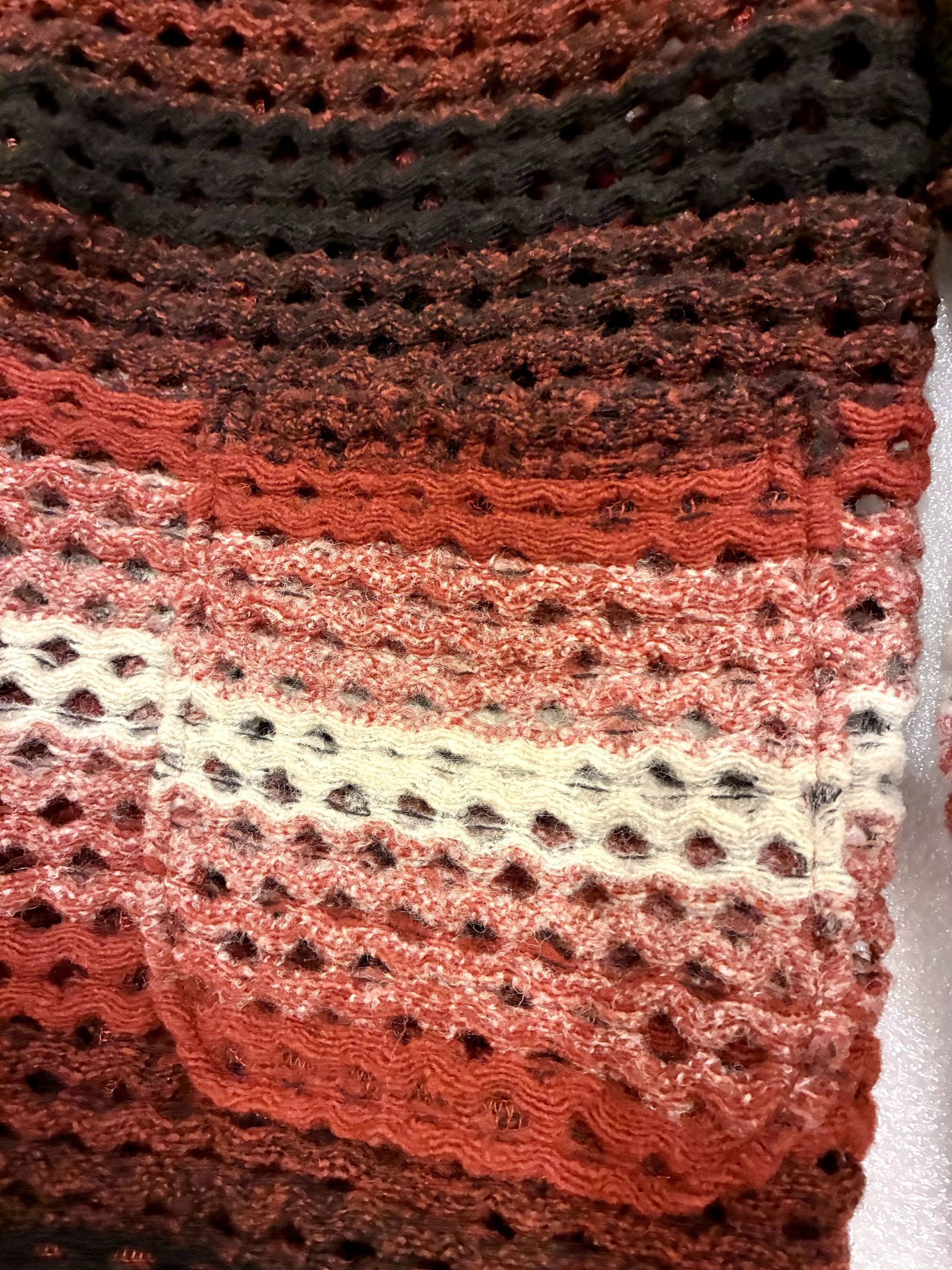 ZIGGY CARDIGAN / グラデーションニットカーディガン / バーガンディ / ナスングワム