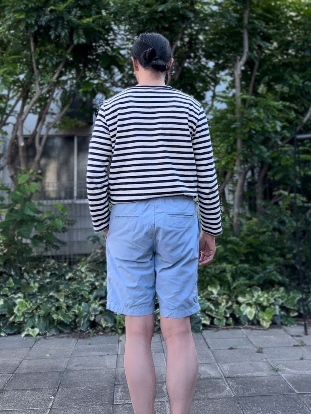 HDCS BOATNECK BORDER BASQUE SHIRT / ボートネックボーダーバスクシャツ / NATURAL NAVY