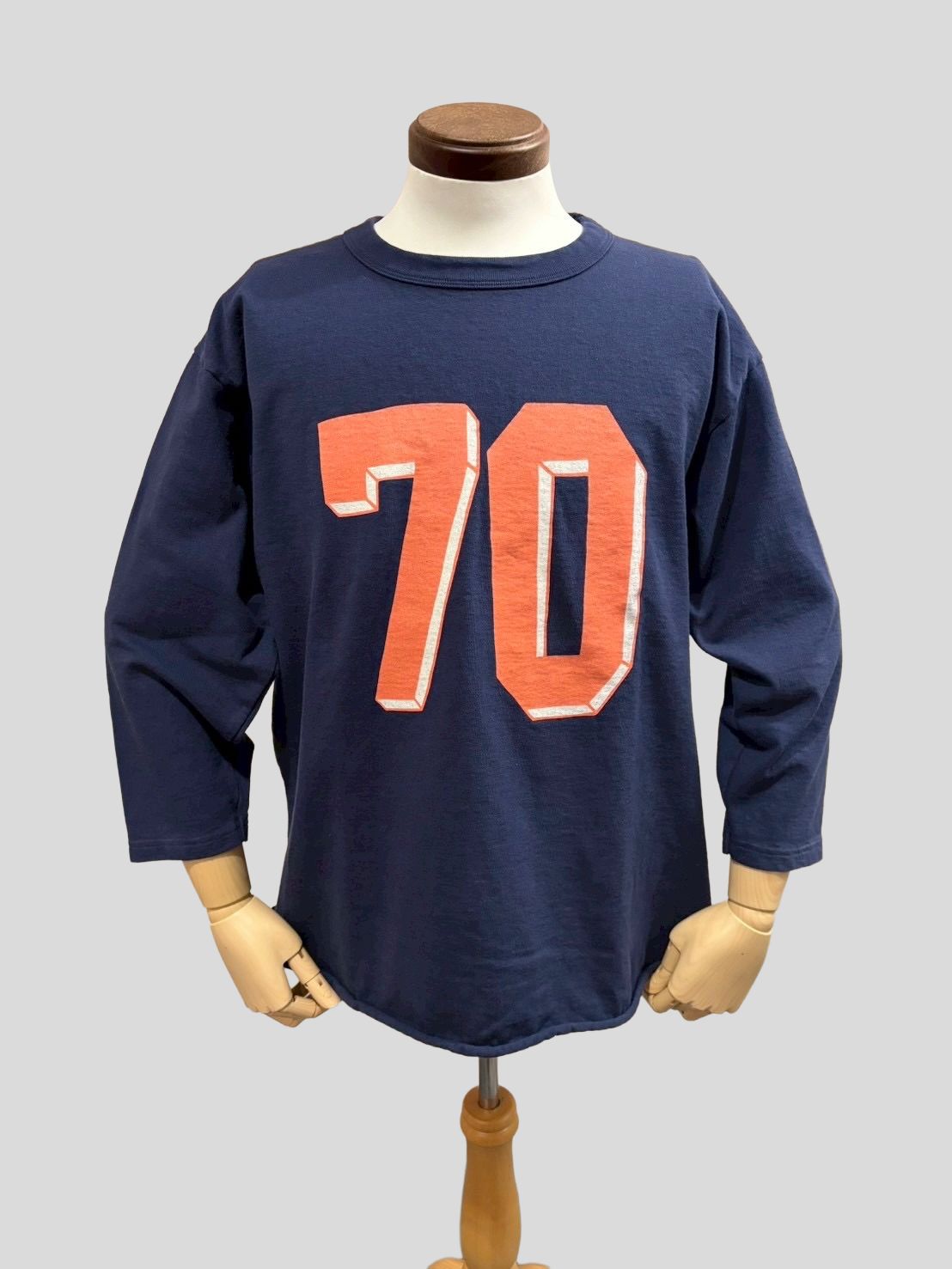 WELL JERSEY BB TEE(70S) ベースボールT/ ネイビー / ユニゾンスペシャル