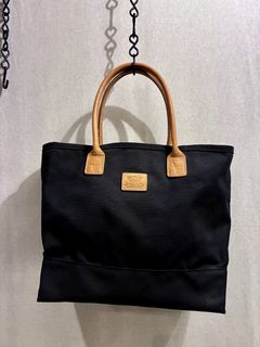HERITAGE LEATHER CO / ヘリテージレザー / レザーハンドルキャンバストート / ブラック