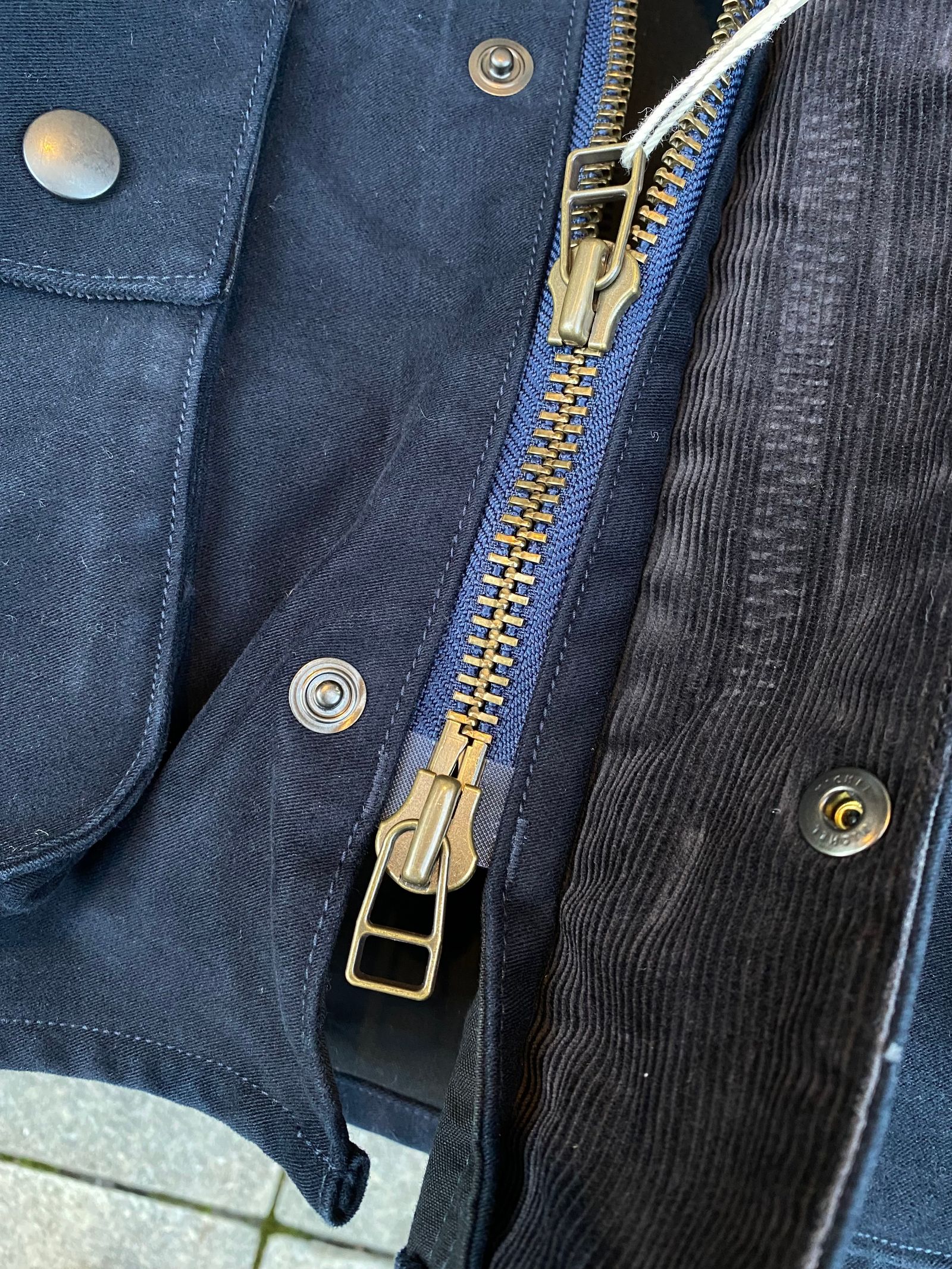 FOB FACTORY(エフオービーファクトリー) モールスキンライディングジャケット ネイビー F2361