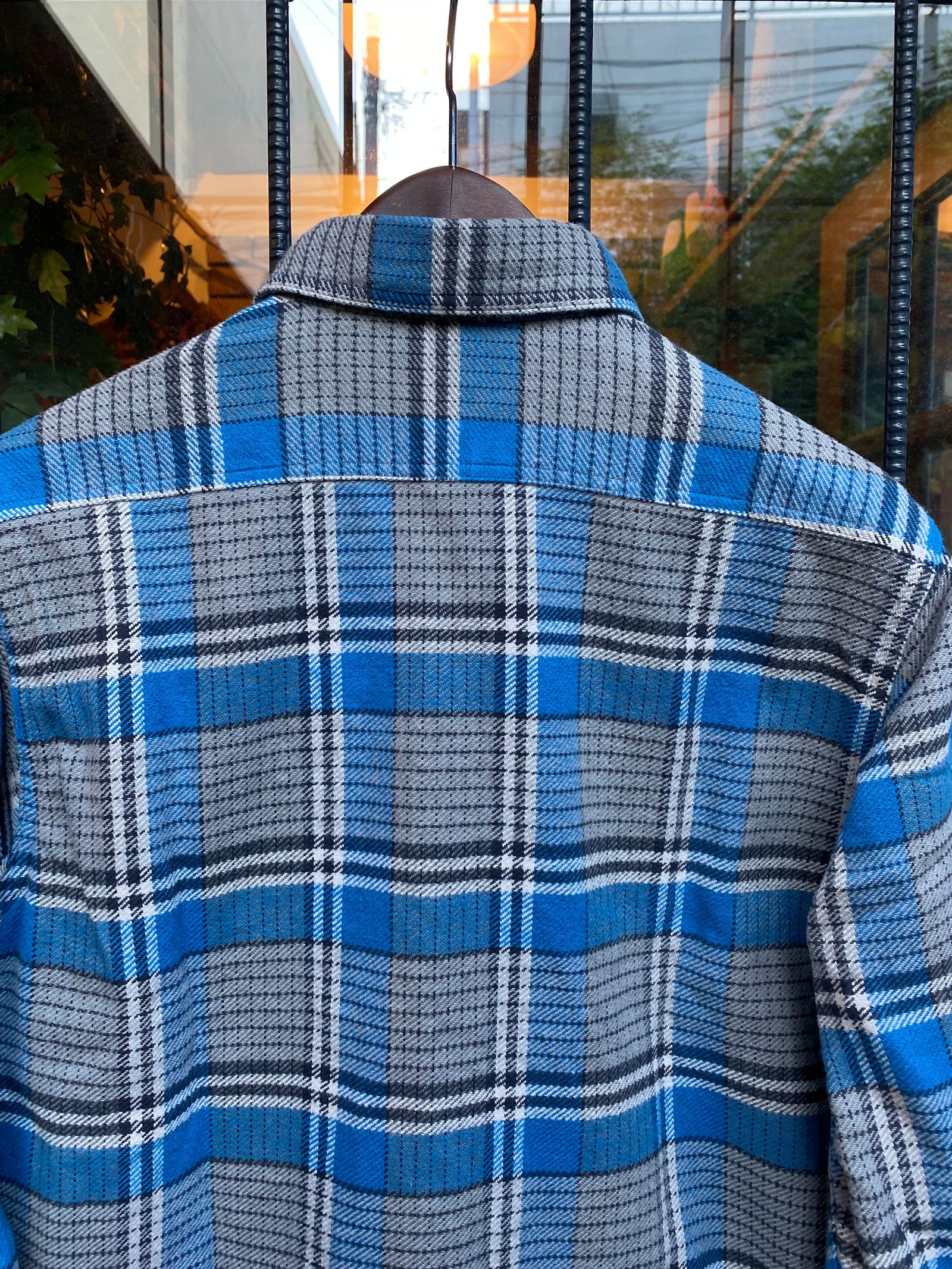 SUGAR CANE - TWILL CHECK L/S WORK SHIRT / ヘビーネルワーク